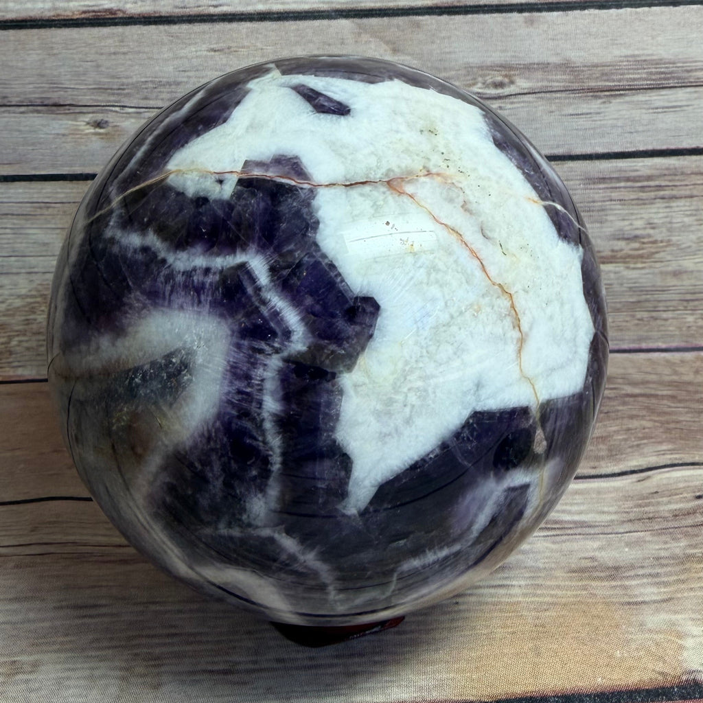 Chevron Amethyst Sphere