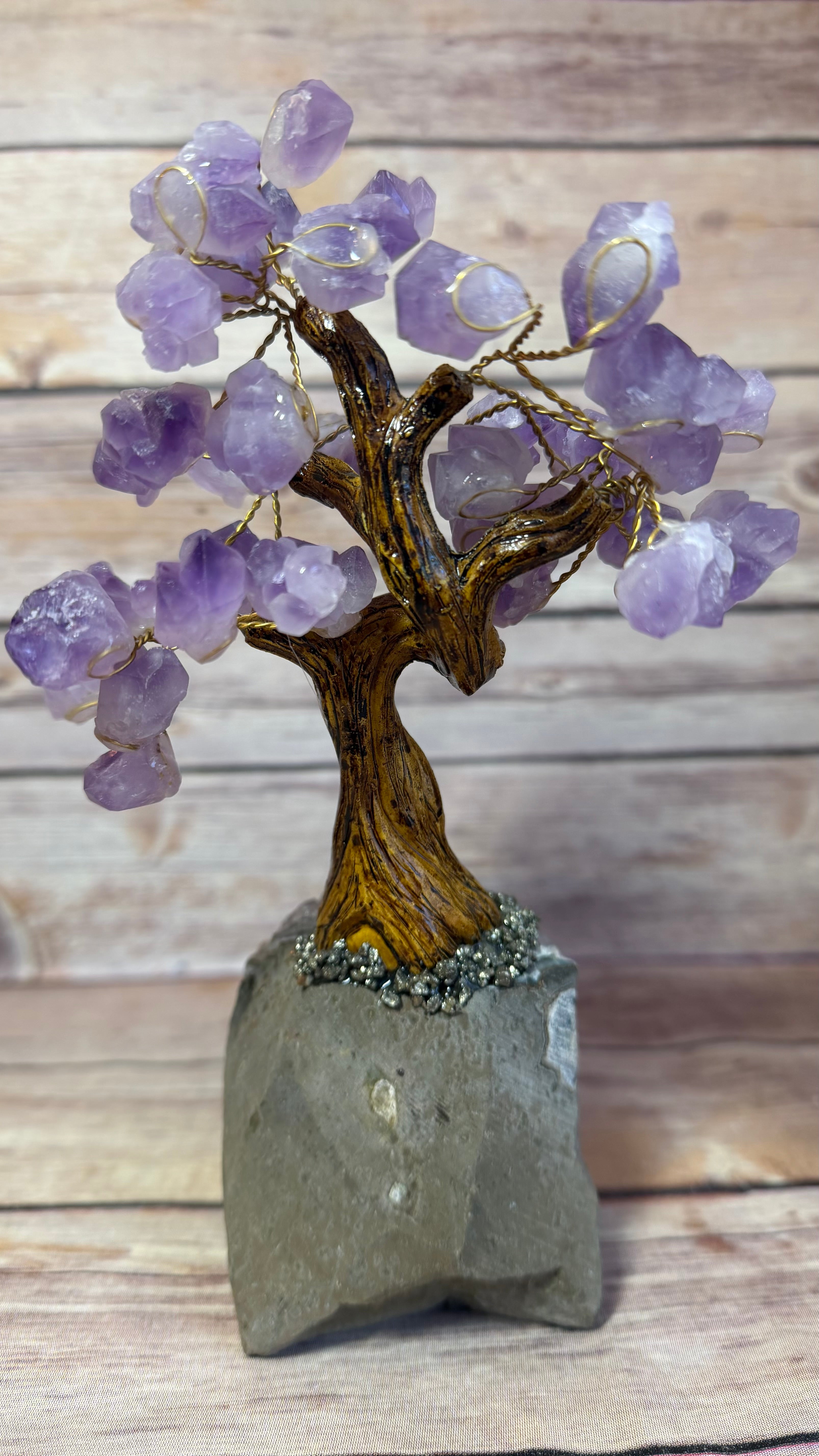Amethyst and Pyrite Crystal Tree
