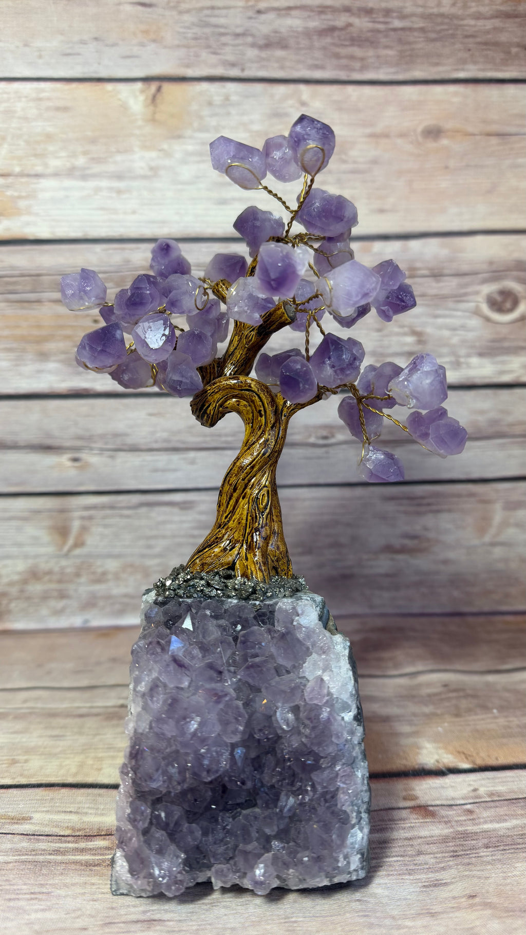Amethyst and Pyrite Crystal Tree
