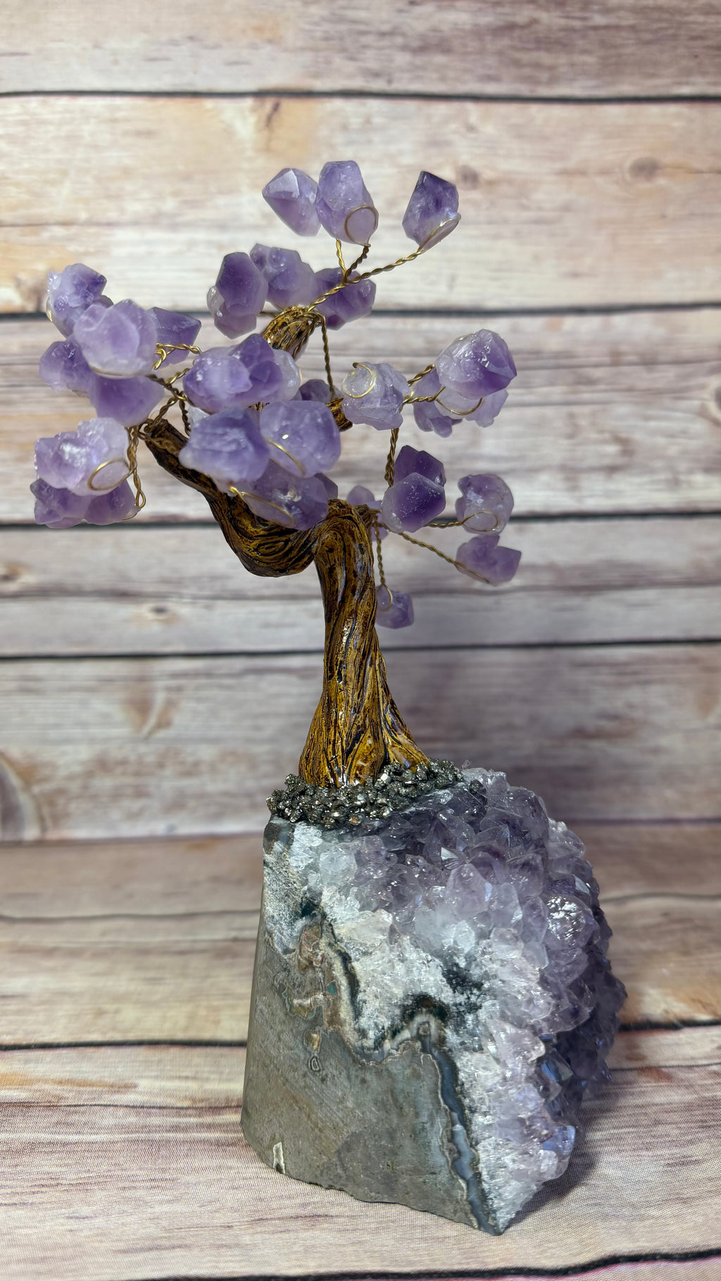 Amethyst and Pyrite Crystal Tree